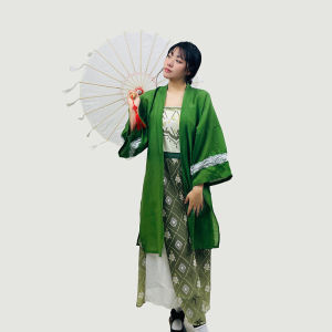 Dream Tang Initial Summer plus Size Hanfu Dress Set Slimming Baozi Daily Versatile Polyester Fiber 90% Other Material 10%