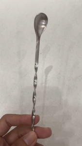 Thìa bar pha chế inox | bar spoon | muỗng khuấy 2 đầu thìa 2 đầu dài 26cm