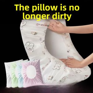 Disposable Thickened Non-woven Fabric Travel Pillowcase Hotel Use Dirt-proof No-wash Single Person Pillow Cover