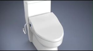 Smart Bidet Toilet Seat with Wireless Remote and Side Knob Instant Warm Water & Air Dryer Adjustable Heated Seat Multiple Nozzle Modes-5 YEARS WARRANTY