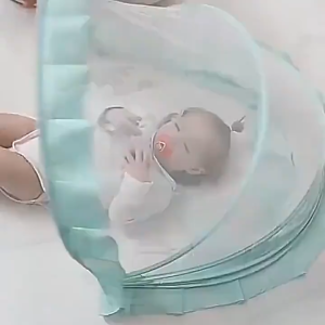 Kelambu Bayi Sarung Kelambu Katil Kanak-Kanak Boleh Lipat Tanpa Dasar Universal.