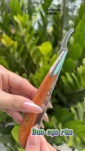 Dao Cạo Râu Inox Gỗ Hương Dụng Cụ Ráy Tai Mỹ Phẩm Quyên Chính Hãng