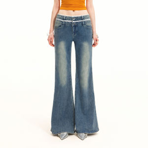 unifree | Quần Jeans Thời Trang Ôm Body Thiết Kế Nơ Ren