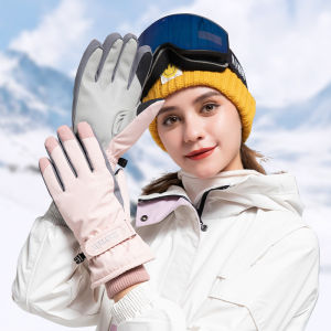 New Outdoor Ski Gloves Winter Womens Winter Cotton Warm Windproof Waterproof Touch Screen Cycling Sport Cycling New Style Glove