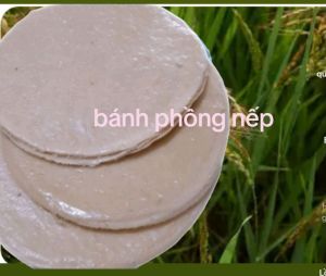 10 miếng bánh phồng nếp nước cốt dừa (chưa nướng) loại lớn đặc biệt đặc sản Bến Tre bánh kẹo Tết