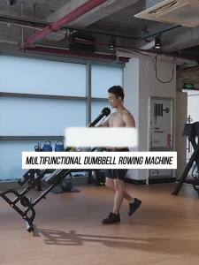 Foldable Home Dumbbell Rowing Machine Adjustable Weight Multifunctional Fitness Equipment for Fat Burning & Full Body Workout