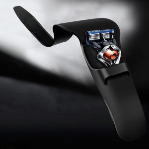 Hộp Đựng Dao Cạo Râu Nam Di Động Bằng Silicon Chất Lượng Cao Màu Đen Bảo Vệ Cán Dao Cạo Bằng Tay Dùng Được Trong Vali