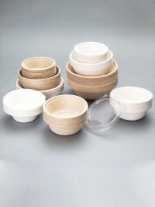 NUOXIAN | Disposable Eco-friendly Biodegradable Round Food Containers for Takeout Home and Commercial Use