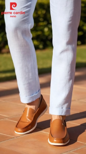Giày lười nam Pierre Cardin chất liệu da bò cao cấp thiết kế thời trang đế cao su - PCMFWL 523
