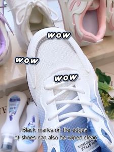 White Shoes Cleaner Shoe Spary Brush Stain Remover And Deodorizer Keep Your White Shoes Looking Pristine Convenient Sneaker Cleaner 白鞋清洁剂
