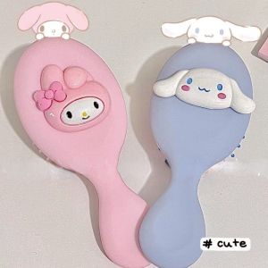 Sanrio Kuromi Cinnamoroll Air Cushion Comb Bangs Comb Massage Hair Comb Hairdressing Styling Hair Brush Anti-Static Hairbrush