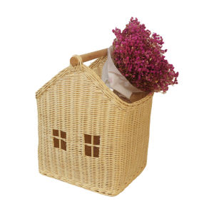 Scandinavian Wicker Decorative Basket for Storage Organizer