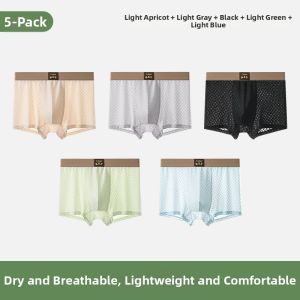 Yuzhaolin | Cool Silky Antibacterial Breathable Large Size Mens Briefs