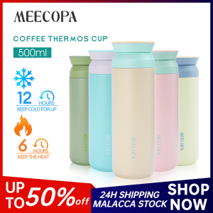 MEECOPA 500ml Harajuku Cup Double-Layer Stainless Steel Coffee Cup Outdoor Insulated Vacuum Cup