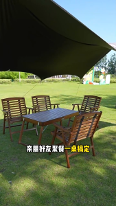 Outdoor Bamboo Foldable Tables And Chairs Portable Stall Tables Simple Dining Tables Leisure Tables Camping Tables No Installation Required