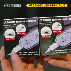 MiniLed Lampu Sentuh Otozenix Tipe C plug Touch Sensing Light LED Lampu Kolong Mobil Lampu Armrest Box Lampu Laci Lemari
