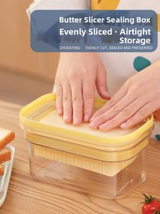 Butter Cheese Food Storage Container Cutter
