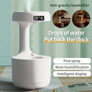 House Life 800ml Anti Gravity Air Humidifier Levitating Water Drops Ultrasonic Cool Mist Maker Fogger USB Rechargeable With LED Display