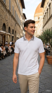 Áo Polo Nam Trắng Aristino Regular Fit chất liệu cotton cao cấp mềm mại thoáng khí APS604EDP01