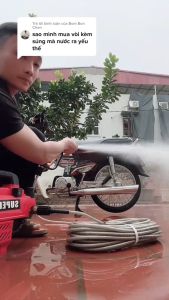 Bộ 10M dây rửa xe và súng xịt - súng rửa xe áp lực cao vòi xịt rửa xe dây xịt rửa áp lực cao Loại Xịn