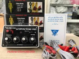 Máy Điện Châm 4 Giắc 16 Kim Việt Nam-Máy Châm Cứu Mini Acupuncture Unit