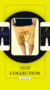 Seluar Cotton Short Elastic Waist Stretchable Short Pant For Men and Women Harga Murah