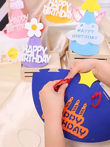 ส่งจากไทย🚀หมวกวันเกิด Happy Birthdayเหมาะกับงานปาร์ตี้วันเกิดมีลายให้เลือกเยอะมากเค้กหมวก✅COD✅ ﻿