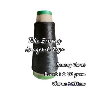 Benang Obras Hitam ± 90 gram