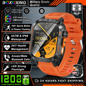 New 1200 mAh Battery Military Smart Watch Men 5ATM Waterproof Sports Tracker Health Heart Rate Call Smartwatches For iOS Android