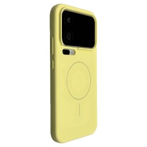 MENGKE.CASE | High Quality Liquid Silicone Magnetic Shockproof Xiaomi 17Pro Max Phone Case Pear Yellow