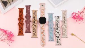 Tali Motif Kupu-kupu untuk IWatch 45Mm 49Mm 46Mm 42Mm 44Mm 42Mm 41Mm 40Mm 38 Mm Tali Jam Tangan Pintar untuk Jam Tangan se 3ri 10 9 8 7 6 5 4 3 2 1 se 3 Ultra Band/ultra 3