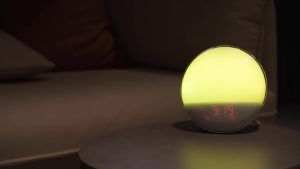 MOES | MOES WiFi Smart Wake Up Light Workday Alarm Clock with 7 Colors Sunrise/Sunset Smart Life Tuya APP Works with Alexa Google Home