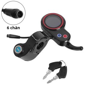 Màn Hình LCD 6 Chân Cho Xe Tay Ga Điện Hitway H5 Kèm Khóa Phụ Kiện Sửa Chữa Bảng Điều Khiển