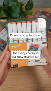 Bút Marker 2 Đầu Mont Marte 36/48 Màu – Bút Lông Màu Cồn Cao Cấp Bút Dạ Vẽ Minh Họa Chuyên Nghiệp Chính Hãng