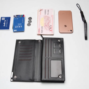 MENSPE Mens Wallet RFID Wallet Simple Long Wallet Soft PU Business Wallet Multi-Card Position Wallets Travel Purses Coin Pouch ID Credit Cards Holders