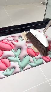 Sanrio Magic Diatom Mud Floor Mat 40x60cm德国硅胶泥吸水地墊厕所Kitchen Toilet Bath Pad 4 Layer Thick Non-Slip Alas Kaki