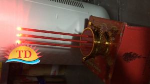 Lư hương điện tử dùng pin tiểu tiện lợi cao 26 cm 21 cm 16cm (tùy chọn mua)