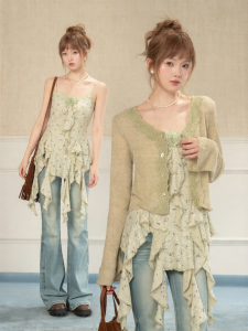 loveheynew | Áo Camisole Dây Hoa Phong Cách Nghỉ Dưỡng