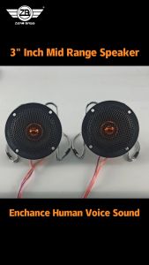 Zero Bass 3" Inch Mid Range Speaker for Car