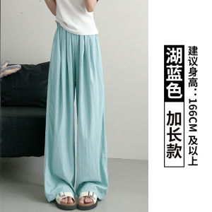 กางเกงขายาวทรงตรงเอวสูงสำหรับผู้หญิง สีเทา ฤดูใบไม้ผลิและฤดูใบไม้ร่วง ทรงหลวม กางเกงขายาวทรงตรงสำหรับผู้หญิง ไซส์เล็ก