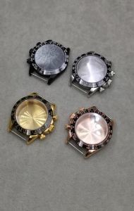 40mm High-Quality Ceramic Bezel Quartz Chronograph Watch Case Sapphire Crystal Water-Resistant Compatible with Daytona VK63 VK64