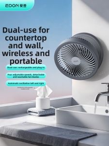 「China Plug」edon | Wall-Mounted Silent Kitchen & Bathroom Fan
