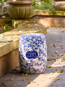Decorative Ceramic Stool Living Room Bedroom Multi-purpose Furniture