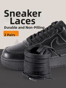 ZHIHAOEN | Nike Air Force 1 Compatible Flat White Elastic Anti-slip Cotton Laces