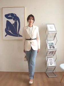 Korean Fashion Belt Womens Square Belt Buckle Versatile Decoration For Jeans Tali Pinggang 腰带