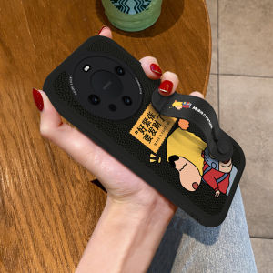 Huawei Mate80 pro Max Silicone Phone Case with Wristband Cartoon Lucky Money Full Lens Protection Mens Womens Cute Stand Anti-Fall