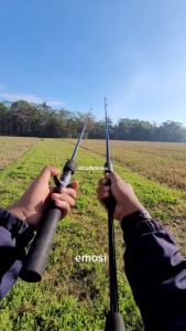 [Promosi] Joran pancing carbon fiber murah ultra ringan/Spin Casting/cat hitam