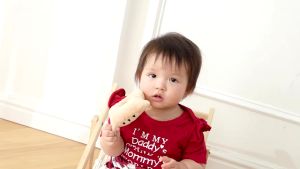 Baby Girls Clothes Set Baju Budak Perempuan Letter Print Short Sleeve Crew Neck Romper + Floral Print Shorts + Headband