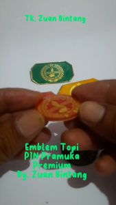 TANDA TOPI PRAMUKA PREMIUM/PIN TOPI PRAMUKA SIAGA PENGGALANG PENEGAK PREMIUM