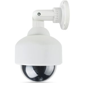 Creative Fake Dome Camera Dummy High Speed Spherical Simulation Camera Flashing LED Surveillance Security System Indoor Outdoor